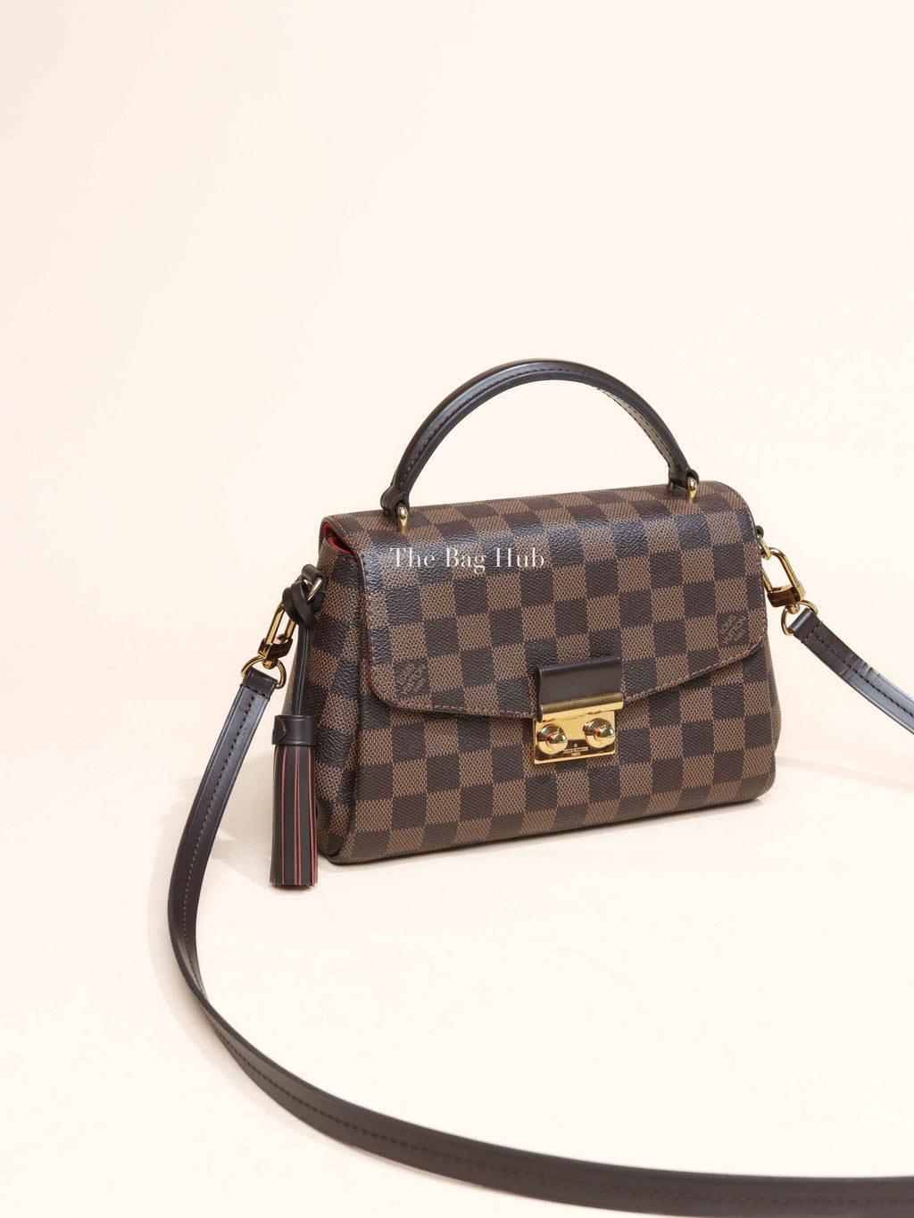 Louis Vuitton Damier Ebene Canvas Croisette Crossbody Bag