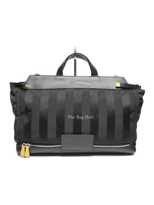 Fendi Black Anrealage Nylon Peekaboo Medium Tote Bag