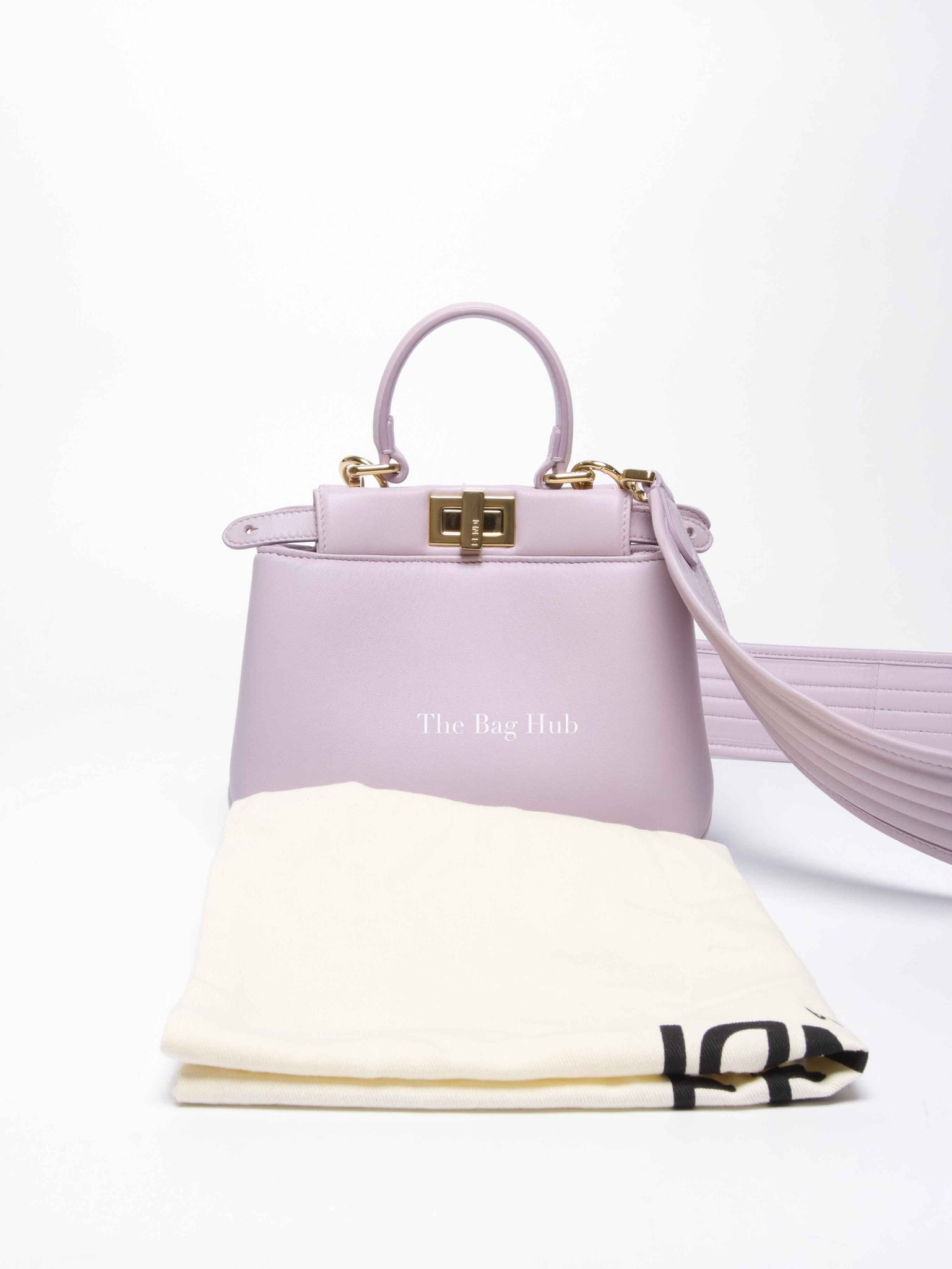 Fendi Anemone Soft Nappa Leather Peekabo XS Iconic Satchel Bag