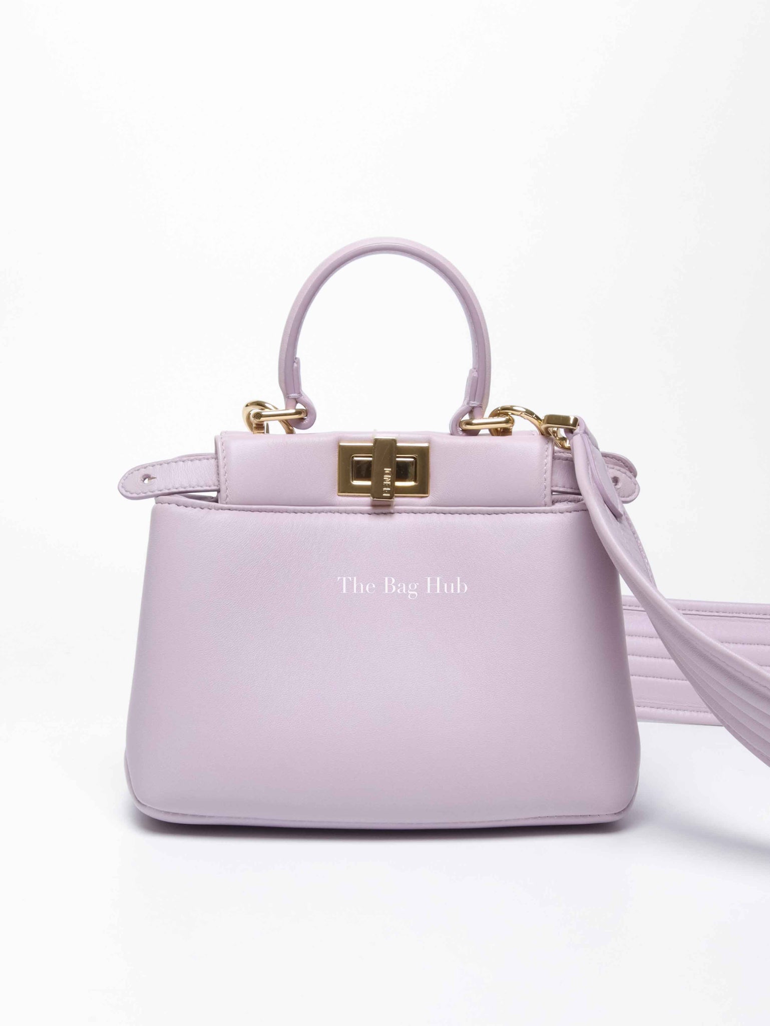 Fendi Anemone Soft Nappa Leather Peekabo XS Iconic Satchel Bag