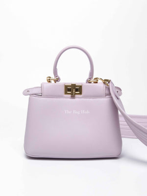 Fendi Anemone Soft Nappa Leather Peekabo XS Iconic Satchel Bag