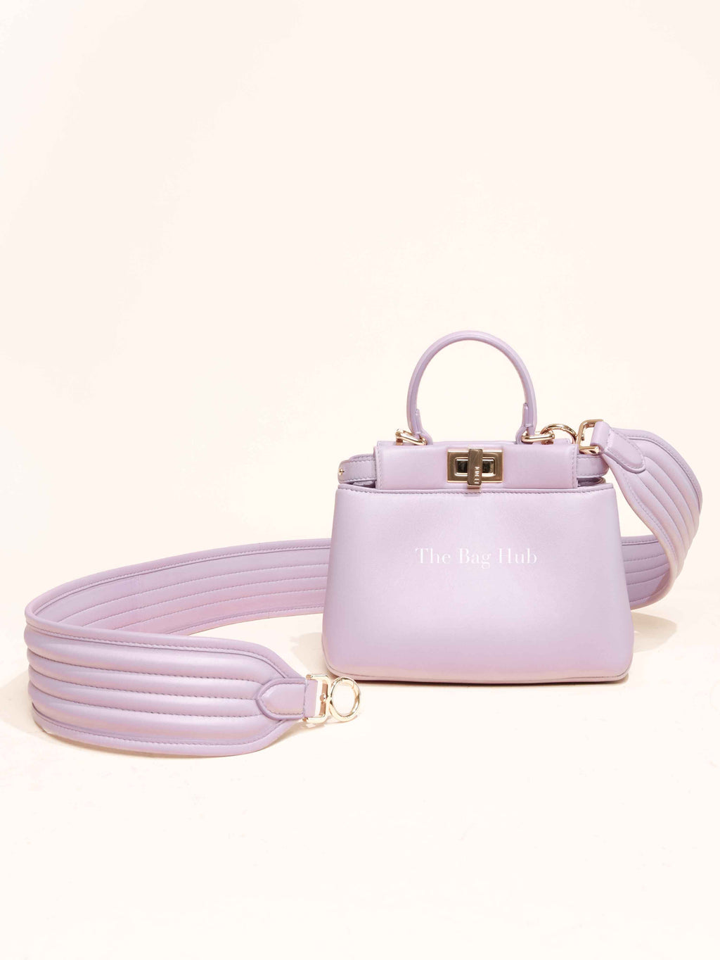 Fendi Anemone Soft Nappa Leather Peekabo XS Iconic Satchel Bag
