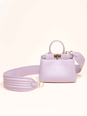 Fendi Anemone Soft Nappa Leather Peekabo XS Iconic Satchel Bag