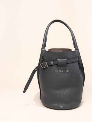 Celine Anthracite Supple Grained Calfskin Big Bag Bucket