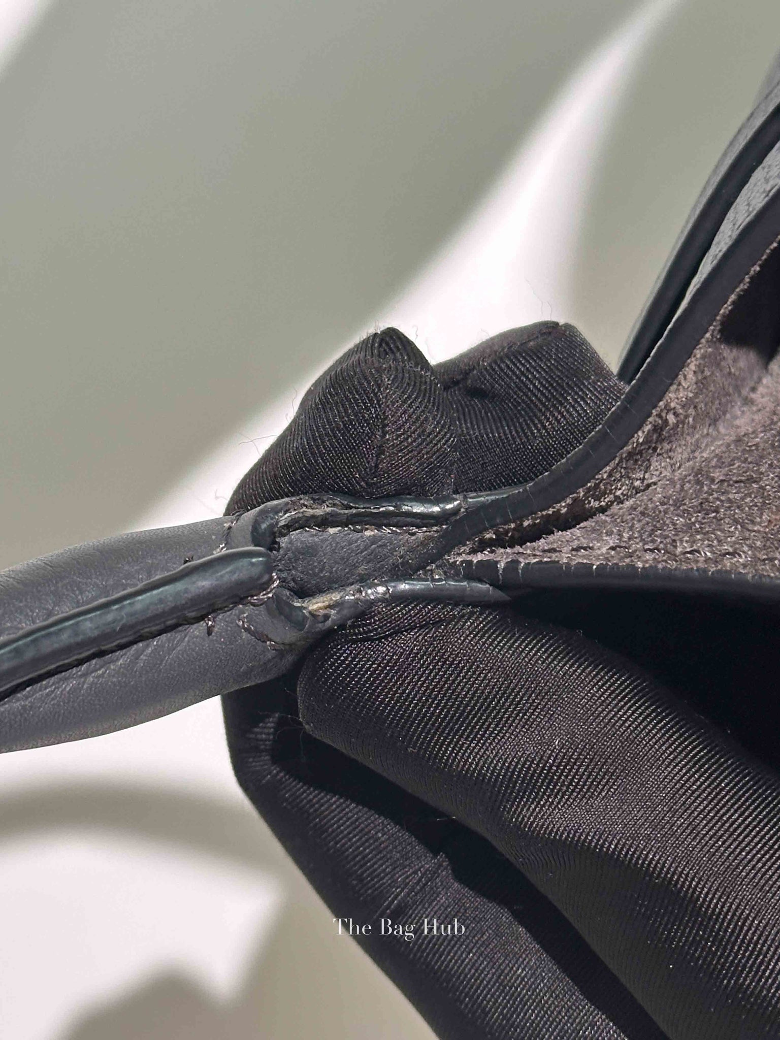Celine Anthracite Supple Grained Calfskin Big Bag Bucket