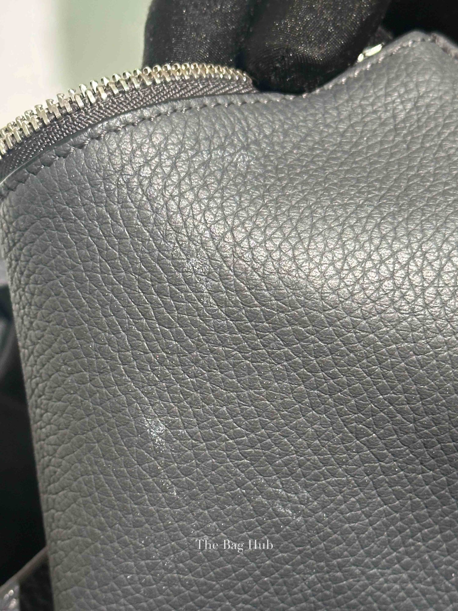 Celine Anthracite Supple Grained Calfskin Big Bag Bucket