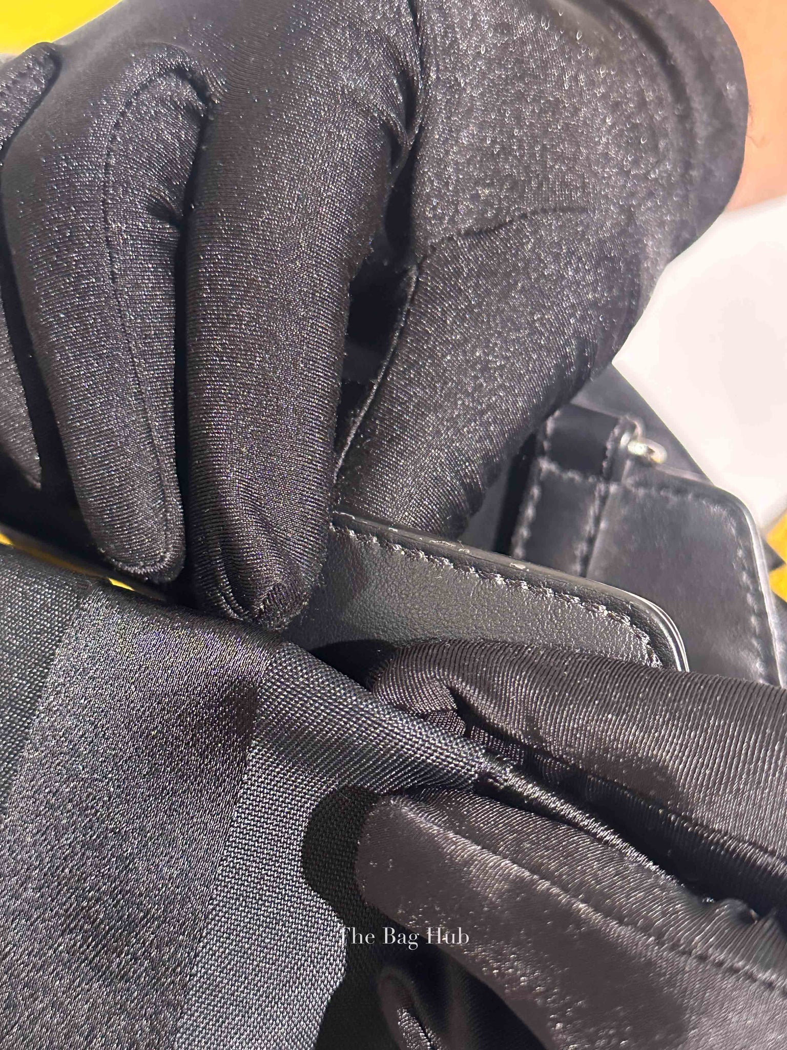 Fendi Black Anrealage Nylon Peekaboo Medium Tote Bag