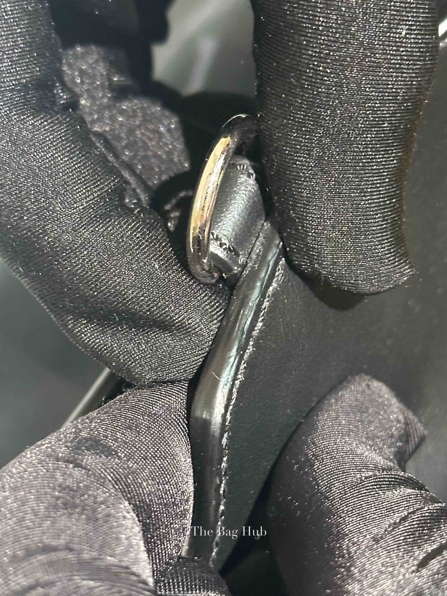 Fendi Black Anrealage Nylon Peekaboo Medium Tote Bag