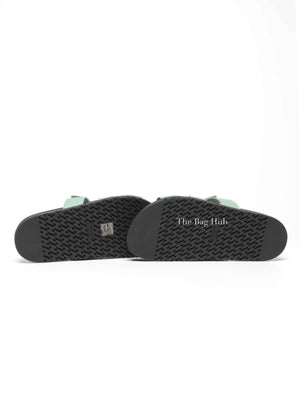 Hermes Vert Jade Epsom Chypre Sandals Size 37