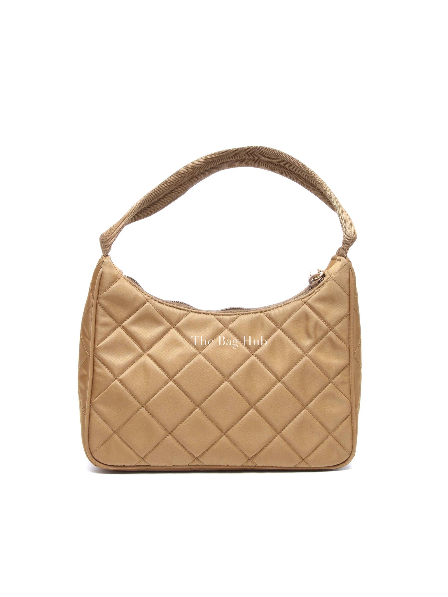 Prada Tabacco Nylon Tessuto Re-Edition Hobo Pochette Bag
