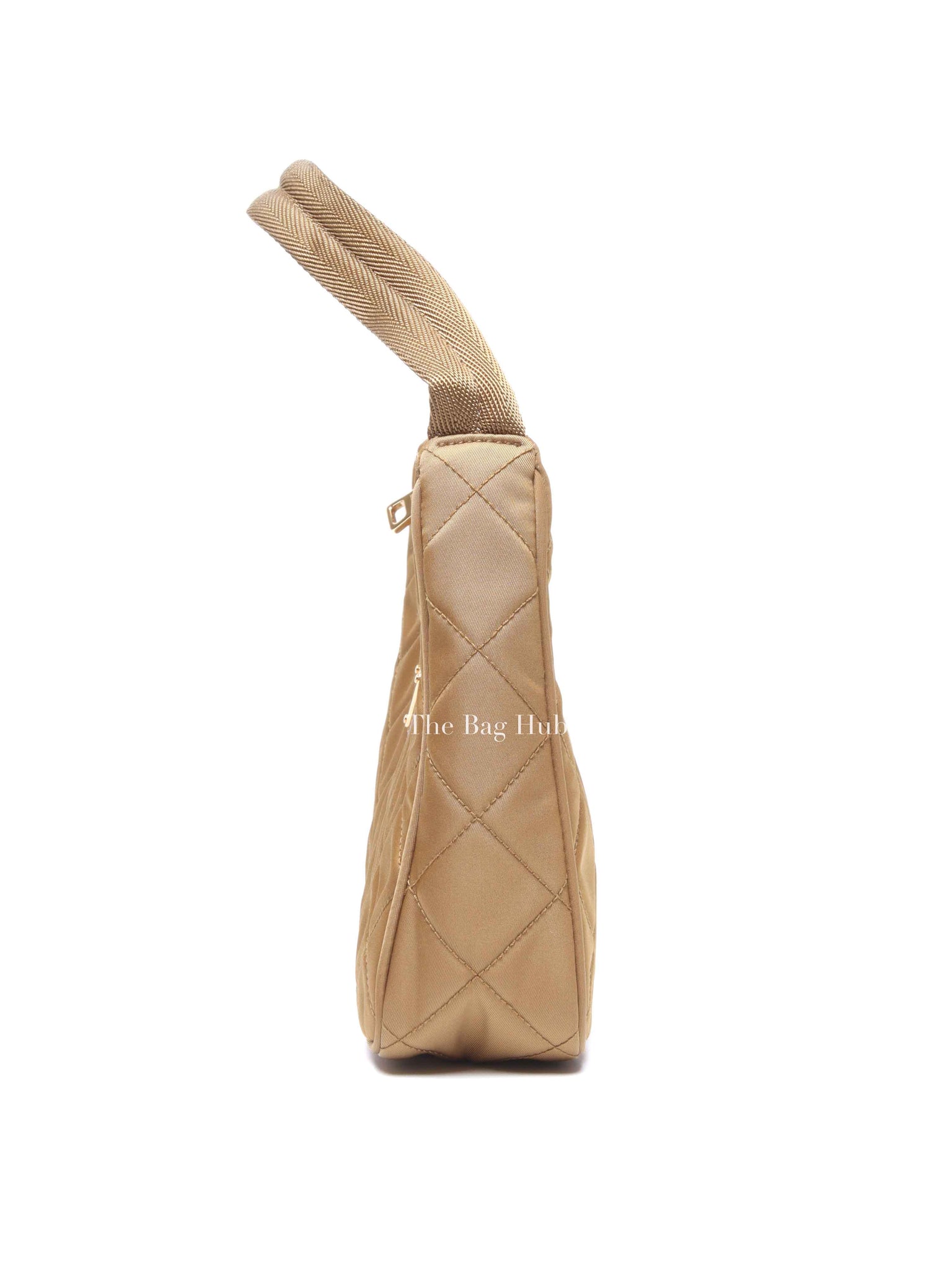 Prada Tabacco Nylon Tessuto Re-Edition Hobo Pochette Bag