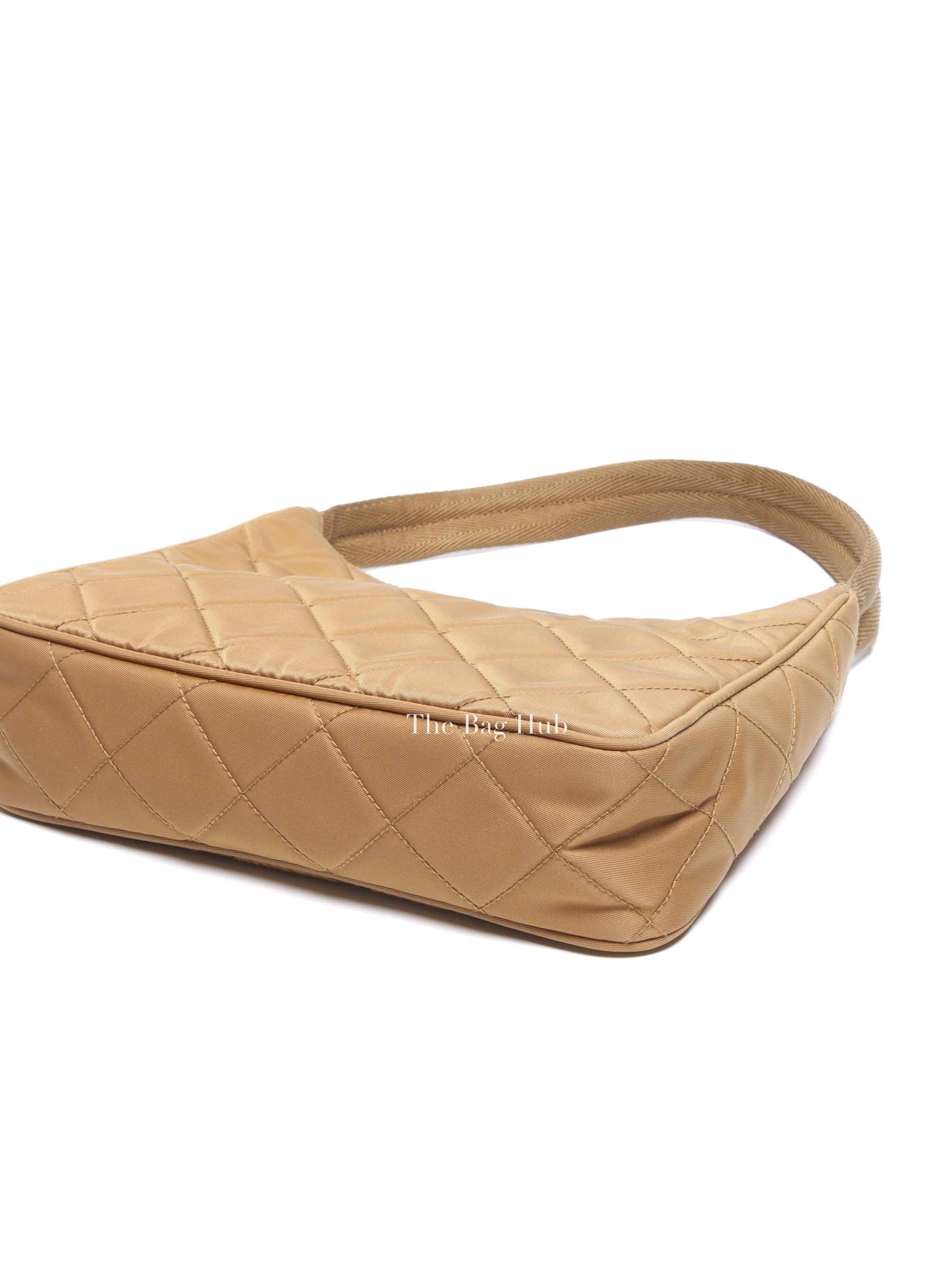 Prada Tabacco Nylon Tessuto Re-Edition Hobo Pochette Bag