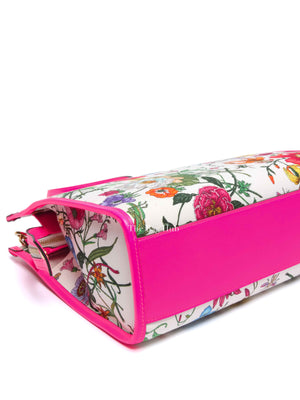 Gucci Pink/Multicolor Floral Canvas Small Tote Bag