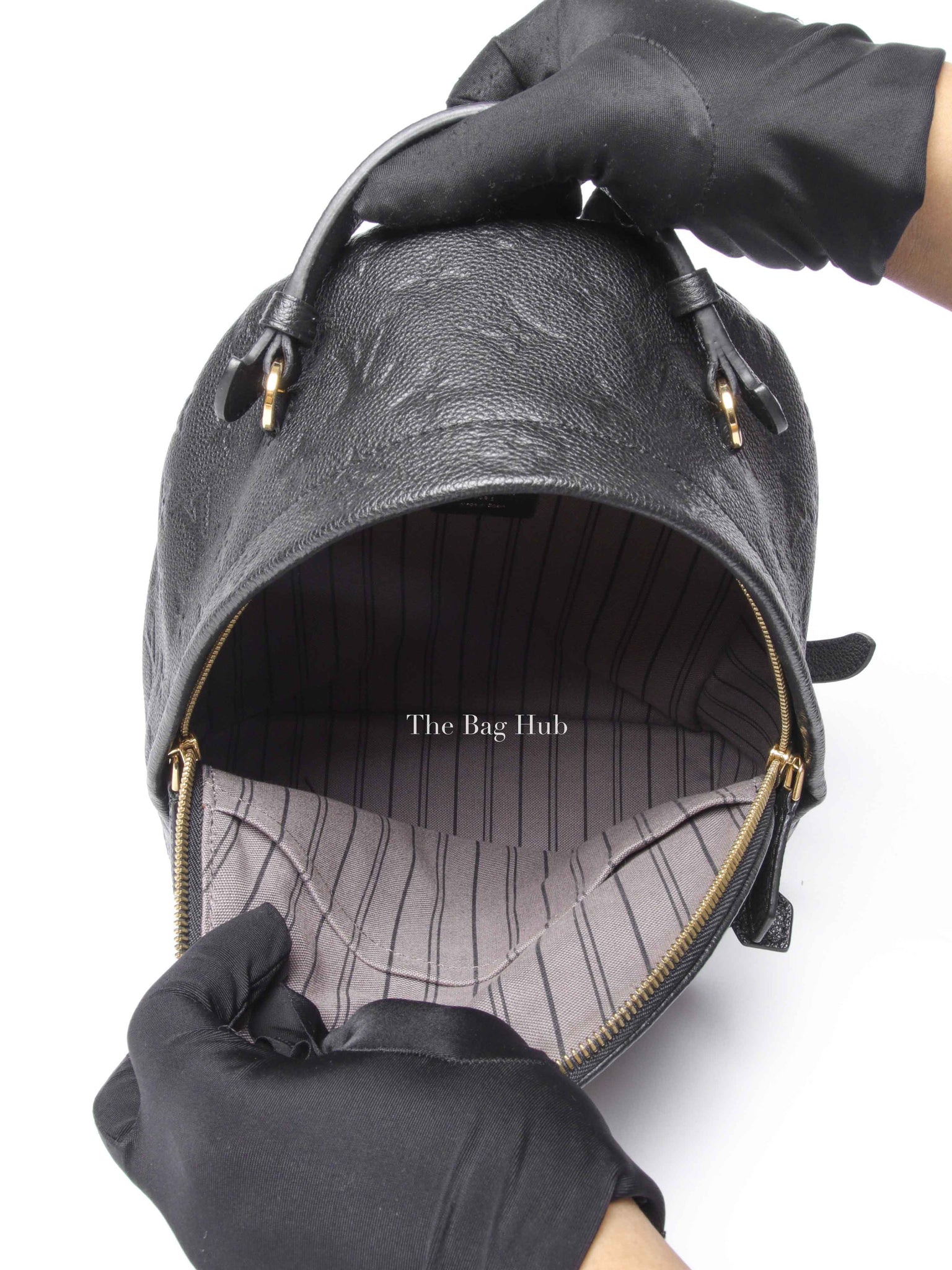 Louis Vuitton Black Empreinte Leather Sorbonne Backpack