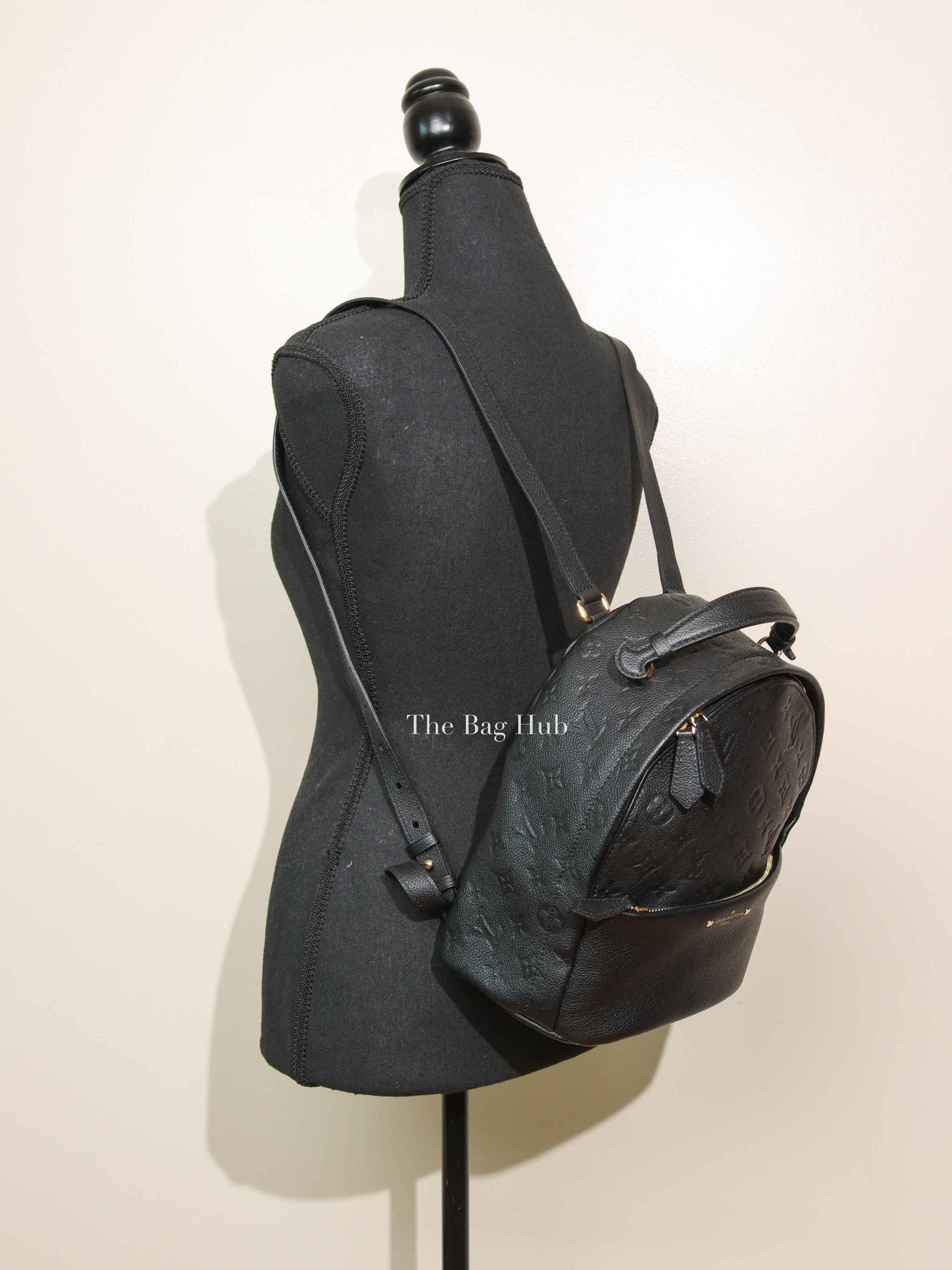 Louis Vuitton Black Empreinte Leather Sorbonne Backpack