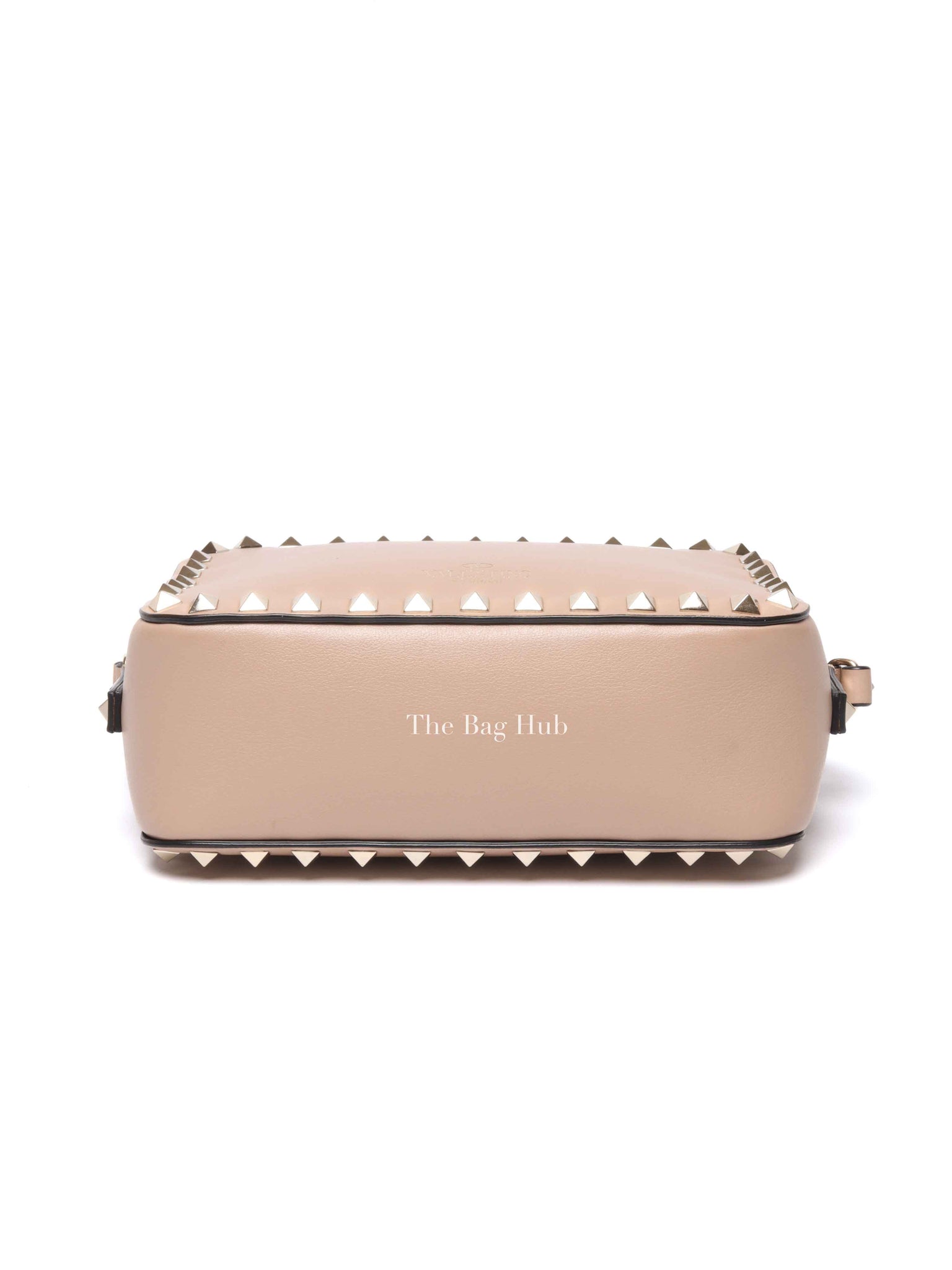 Valentino Beige Leather Rockstud Camera Bag
