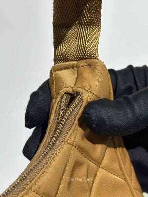 Prada Tabacco Nylon Tessuto Re-Edition Hobo Pochette Bag