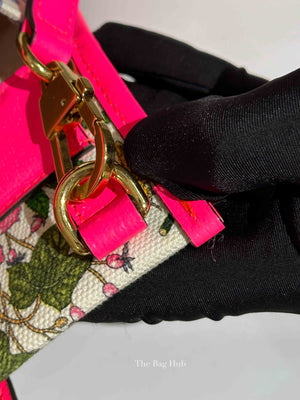 Gucci Pink/Multicolor Floral Canvas Small Tote Bag