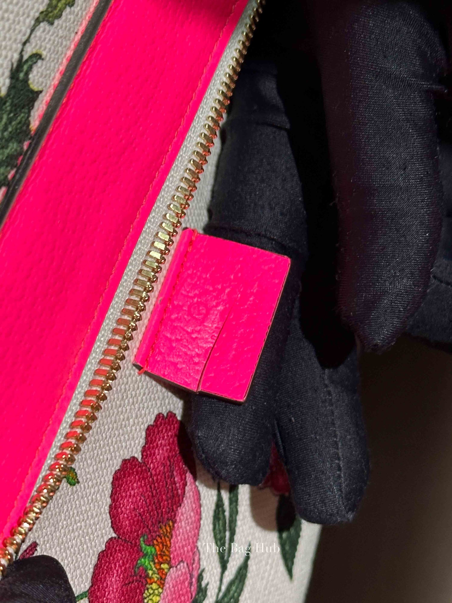 Gucci Pink/Multicolor Floral Canvas Small Tote Bag