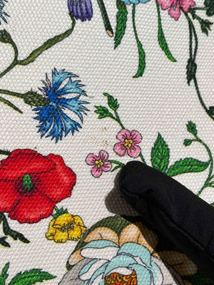 Gucci Pink/Multicolor Floral Canvas Small Tote Bag