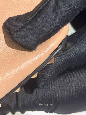 Valentino Beige Leather Rockstud Camera Bag