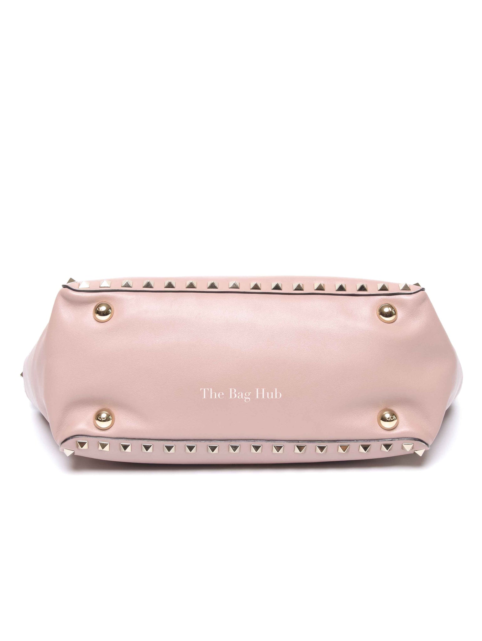 Valentino Garavani Poudre Leather Rockstud Small Trapeze Bag GHW