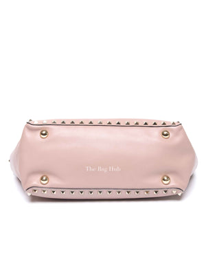 Valentino Garavani Poudre Leather Rockstud Small Trapeze Bag GHW