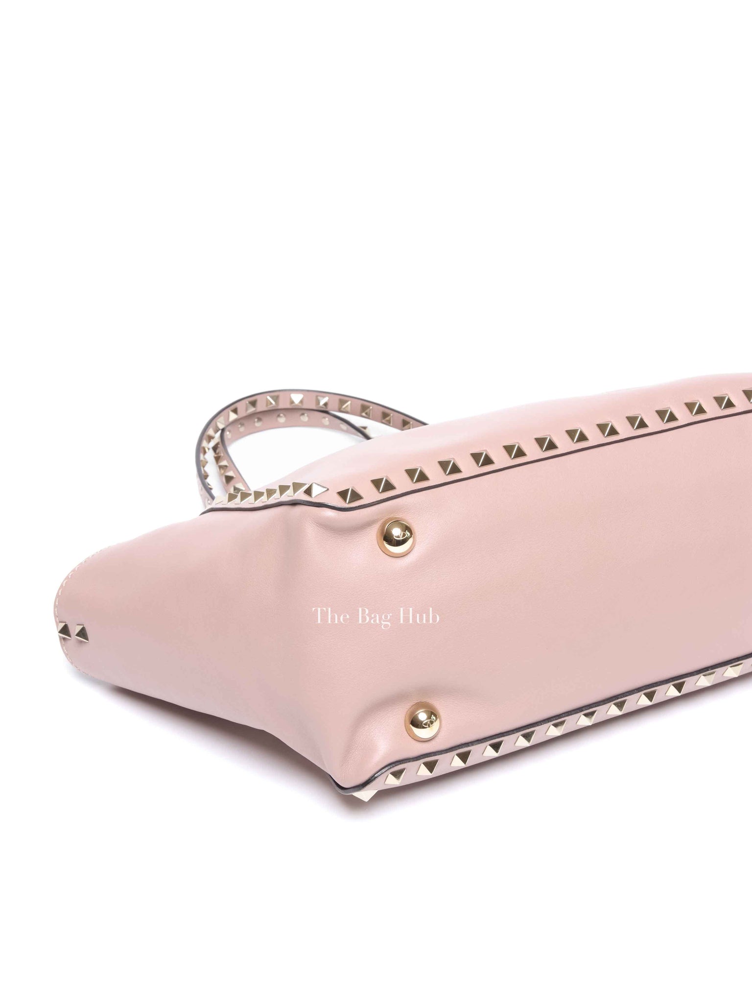 Valentino Garavani Poudre Leather Rockstud Small Trapeze Bag GHW