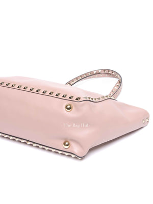 Valentino Garavani Poudre Leather Rockstud Small Trapeze Bag GHW