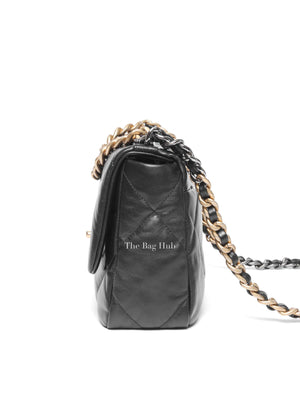 Chanel Black Goatskin C19 Medium Bag GHW