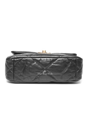 Chanel Black Goatskin C19 Medium Bag GHW