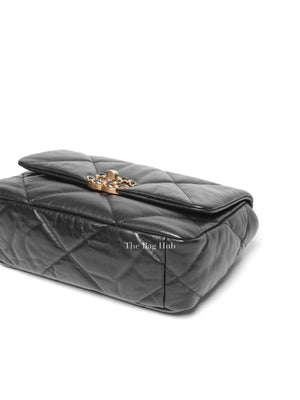 Chanel Black Goatskin C19 Medium Bag GHW