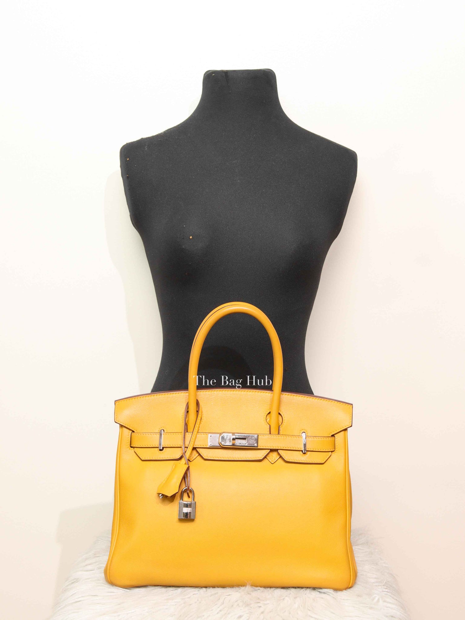 Hermes Soleil Swift Leather Birkin 30 Bag PHW