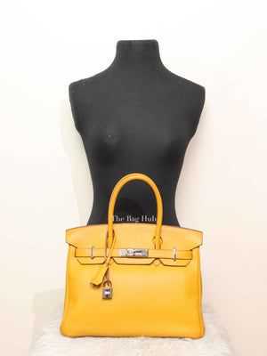 Hermes Soleil Swift Leather Birkin 30 Bag PHW
