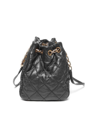 Chanel Black Quilted Leather Retro Chain Tote Bag GHW