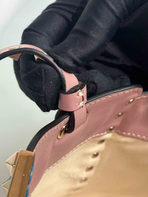 Valentino Garavani Poudre Leather Rockstud Small Trapeze Bag GHW
