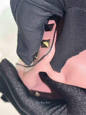 Valentino Garavani Poudre Leather Rockstud Small Trapeze Bag GHW