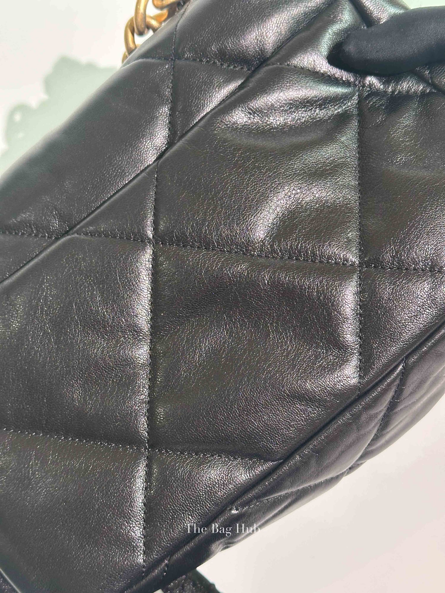 Chanel Black Goatskin C19 Medium Bag GHW