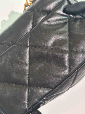 Chanel Black Goatskin C19 Medium Bag GHW