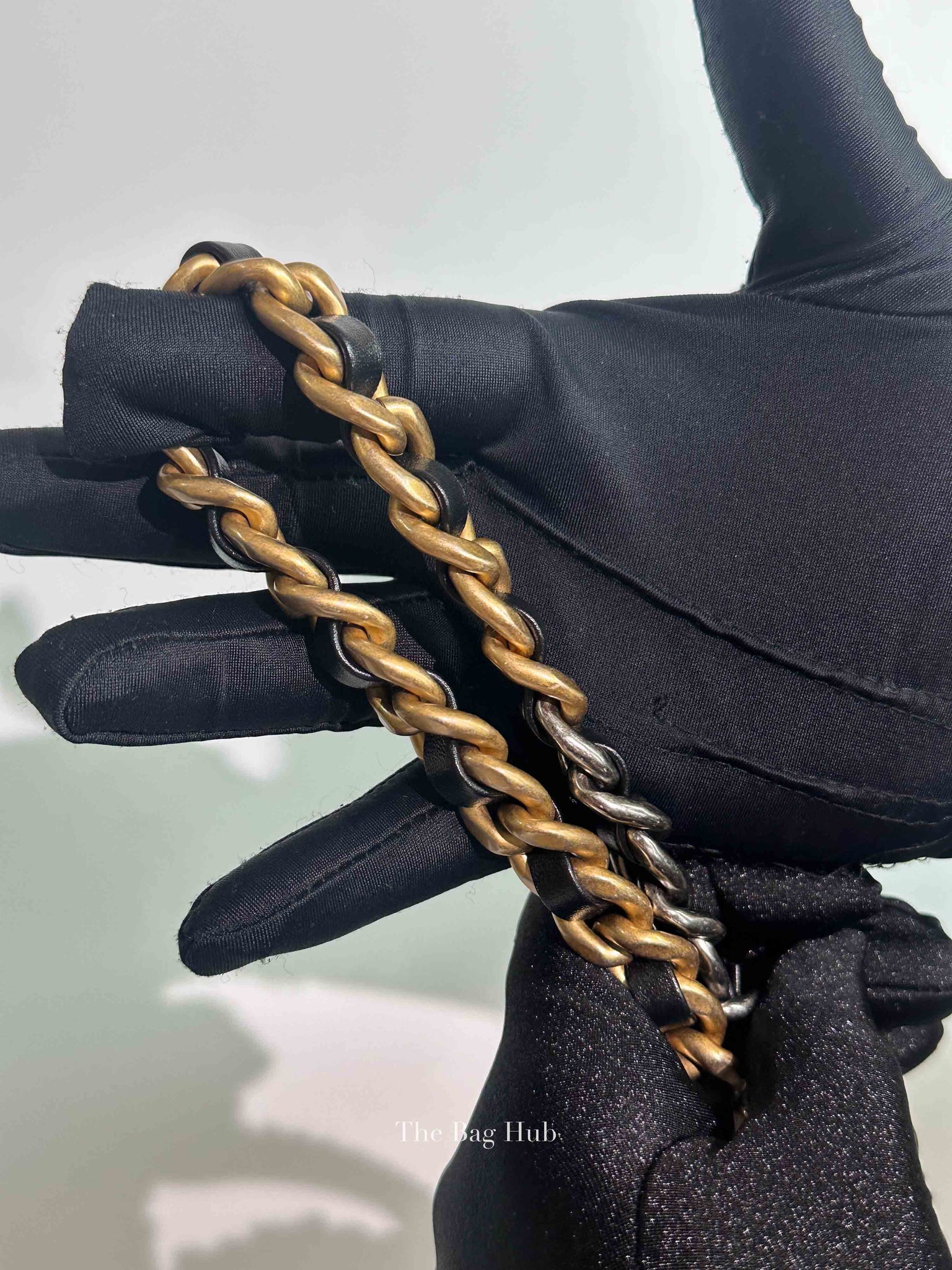 Chanel Black Goatskin C19 Medium Bag GHW
