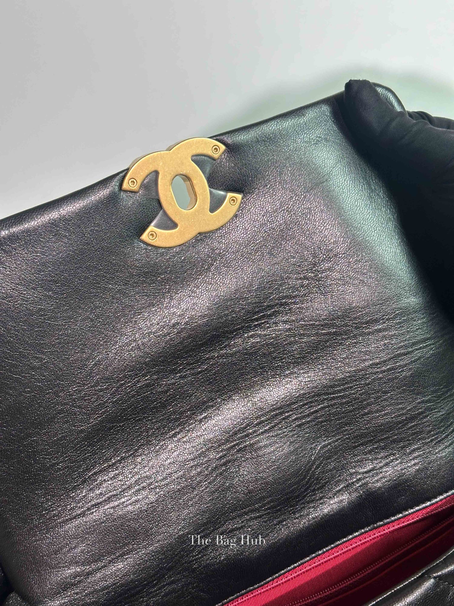 Chanel Black Goatskin C19 Medium Bag GHW