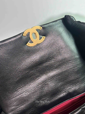 Chanel Black Goatskin C19 Medium Bag GHW