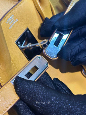 Hermes Soleil Swift Leather Birkin 30 Bag PHW