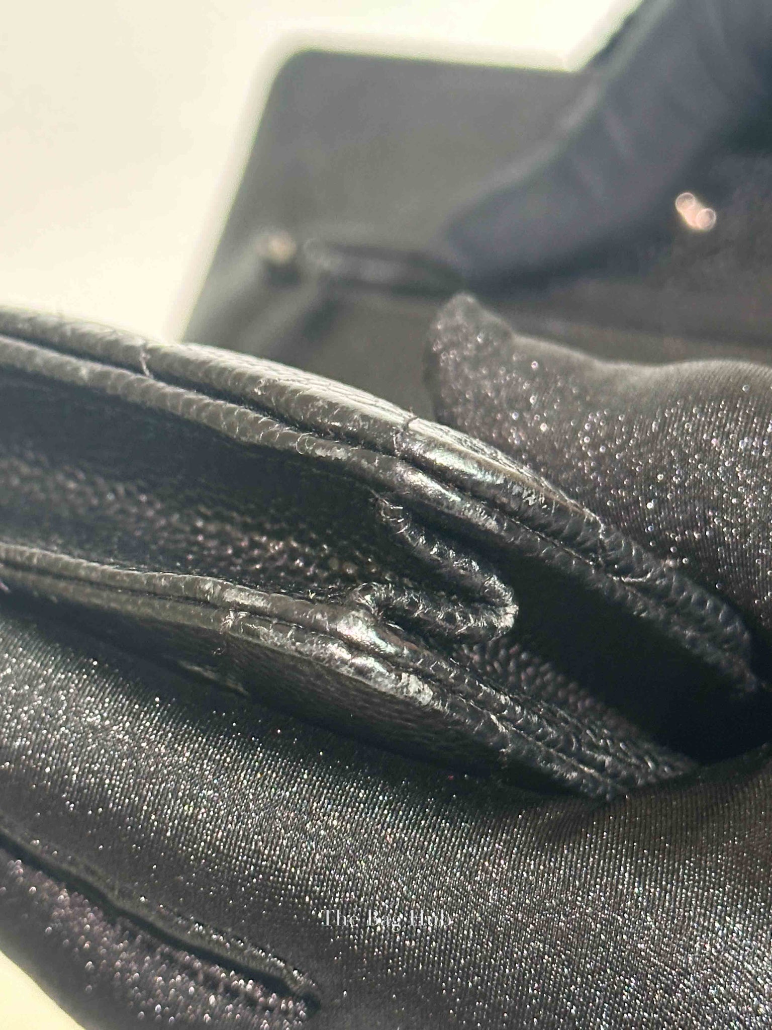 Chanel Black Caviar Quilted Wallet On Chain SHW