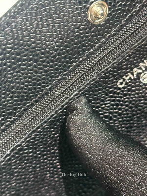 Chanel Black Caviar Quilted Wallet On Chain SHW
