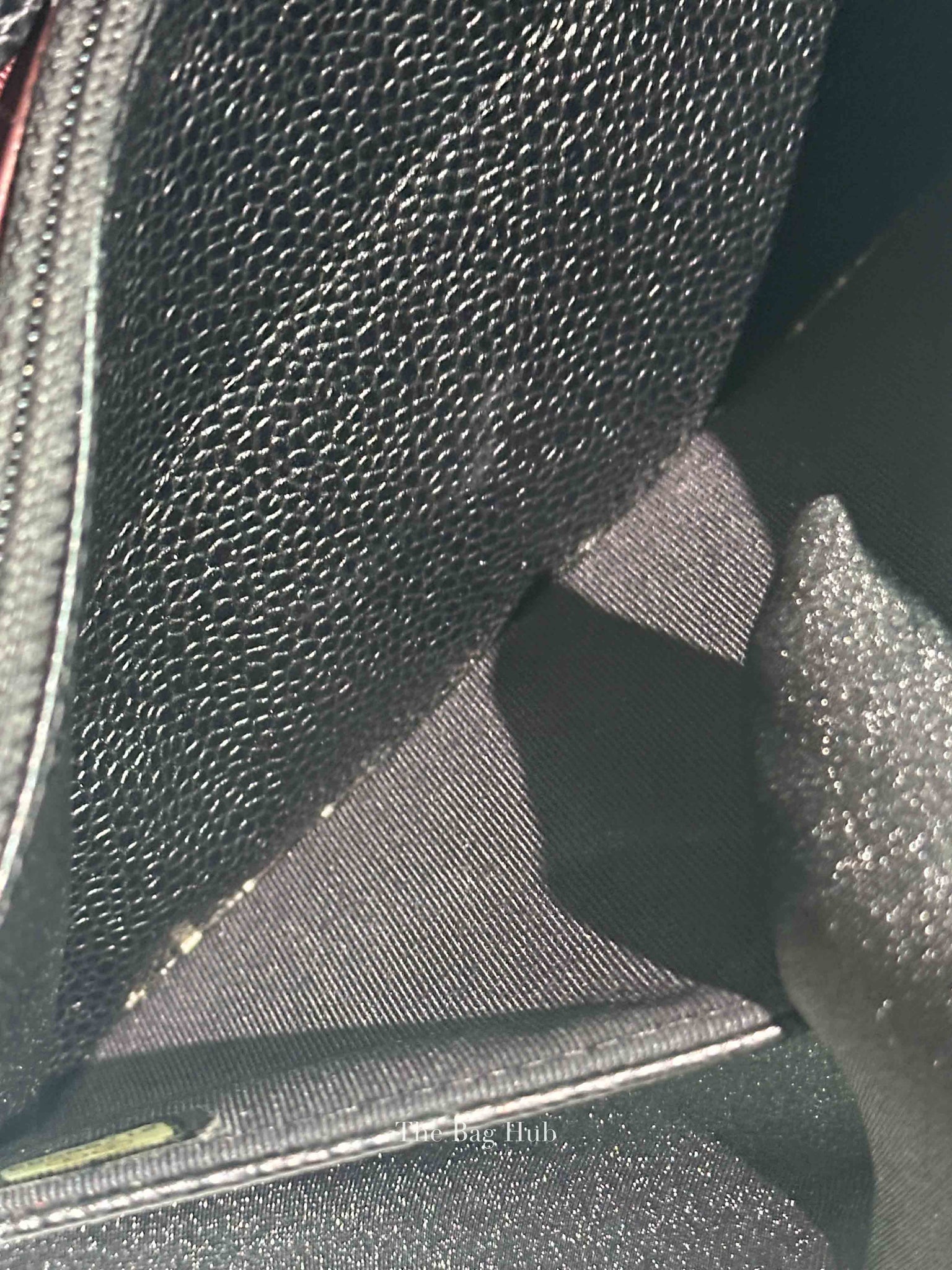 Chanel Black Caviar Quilted Wallet On Chain SHW