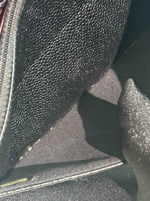 Chanel Black Caviar Quilted Wallet On Chain SHW