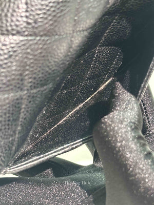 Chanel Black Caviar Quilted Wallet On Chain SHW