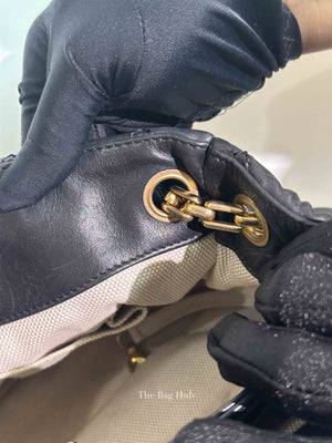 Chanel Black Quilted Leather Retro Chain Tote Bag GHW