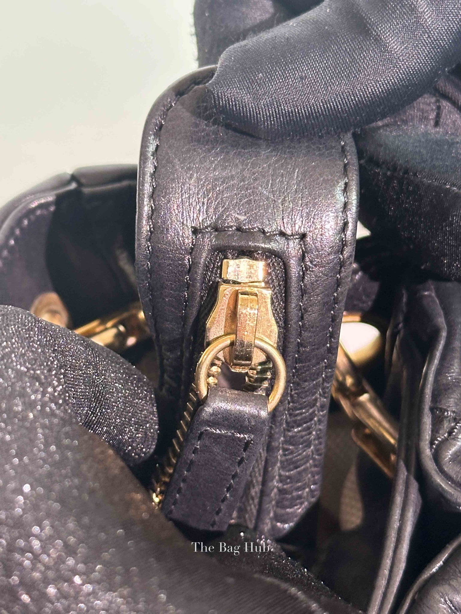 Chanel Black Quilted Leather Retro Chain Tote Bag GHW